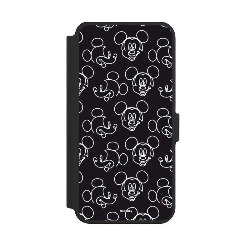 Galaxy S25 + NIVOflip Disney Mickey Muster Schwarz