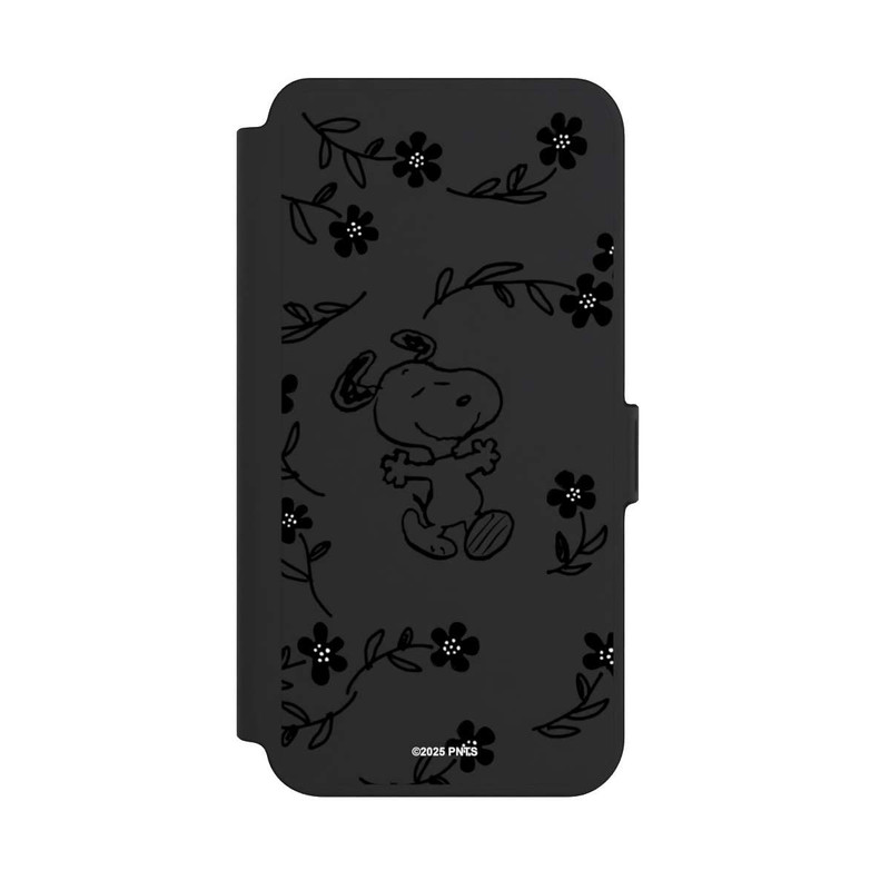Galaxy S25 + NIVOflip Snoopy und Flowers Transparent