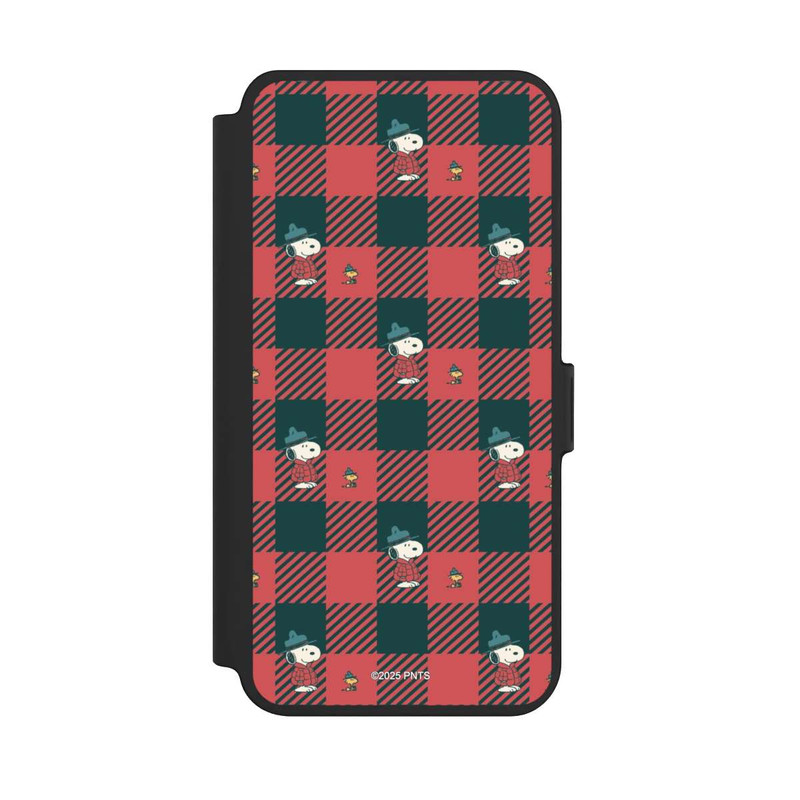 Galaxy S25 + NIVOflip Peanuts Rot Schottenmuster