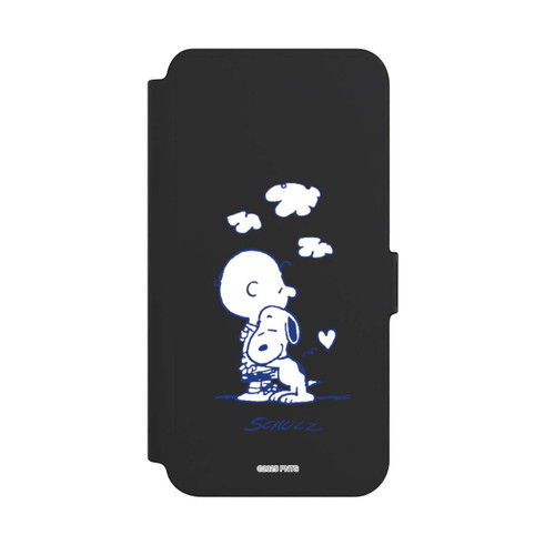 Samsung Galaxy S25+  NIVOflip Peanuts Charlie Brown Snoopy Hug Transparent