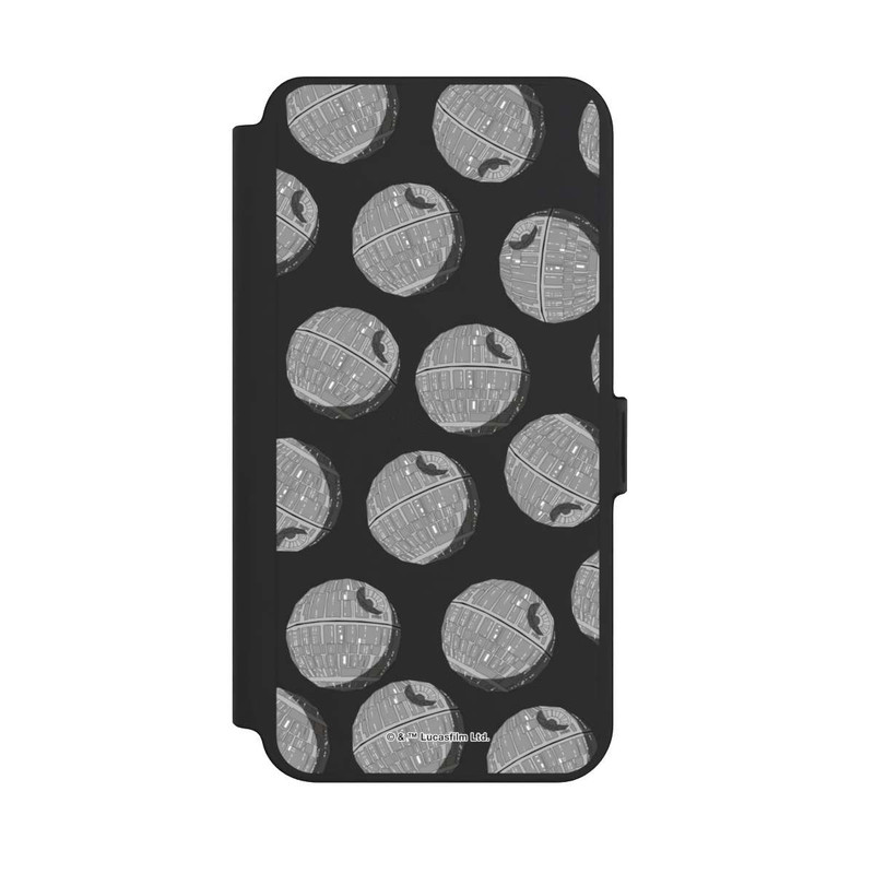 Galaxy S25 + NIVOflip death-star-pattern-transparent