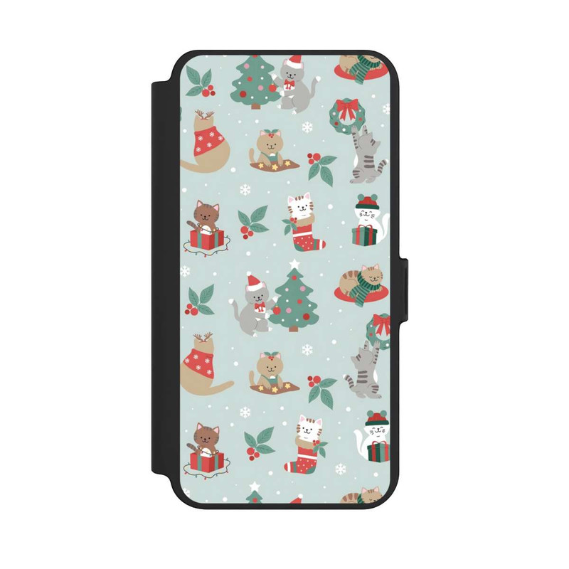 Galaxy S25 + NIVOflip Chats Festifs dans un Payage d'Hivernal