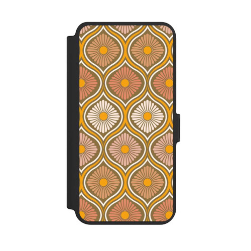 Samsung Galaxy S25+  NIVOflip Groovy 70s Retro Mid-Century Daisy Flowers