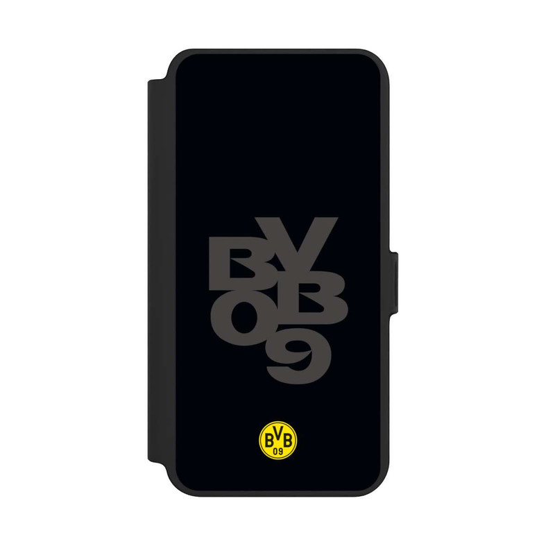 Galaxy S25 + NIVOflip BVB09 Grau Schwarz