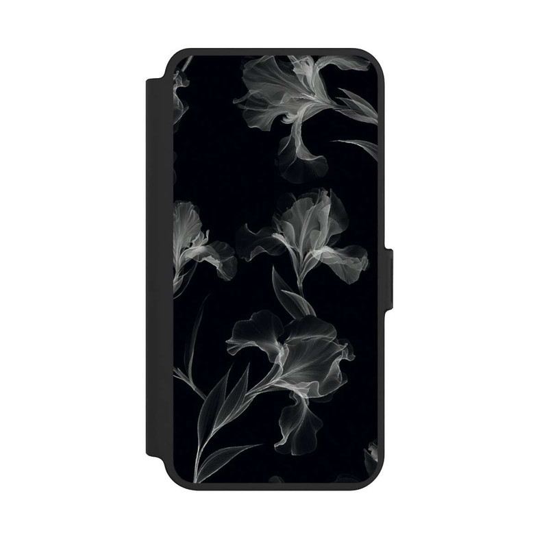 Galaxy S25 + NIVOflip Blumen Schwarz-Weiß Röntgenaufnahme