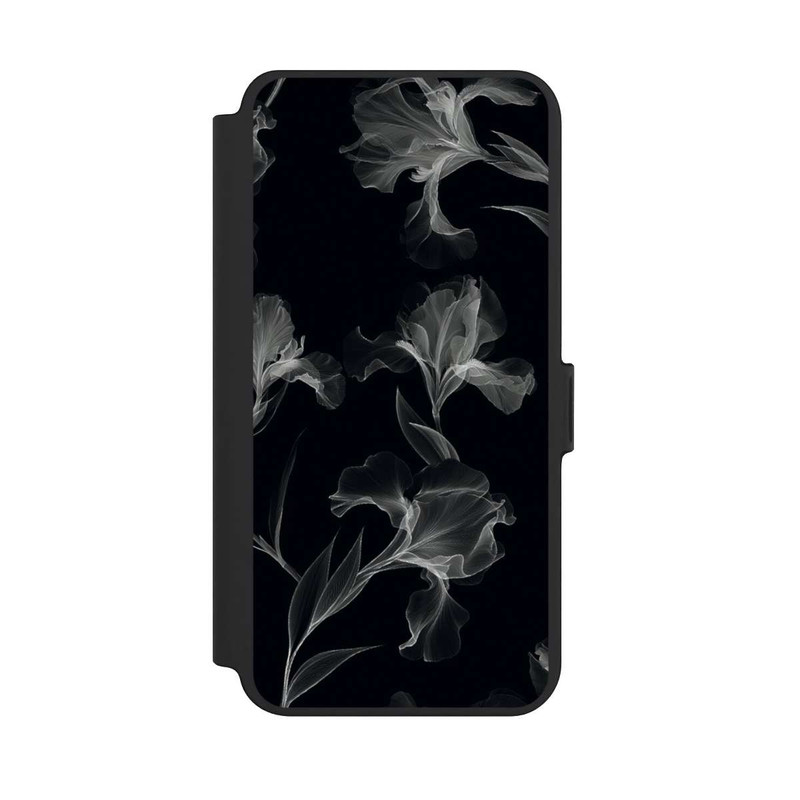 Galaxy S25 + NIVOflip Blumen Schwarz-Weiß Röntgenaufnahme