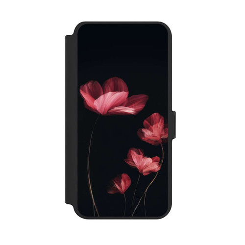 Samsung Galaxy S25+  NIVOflip Burgunder Blüten schwarz