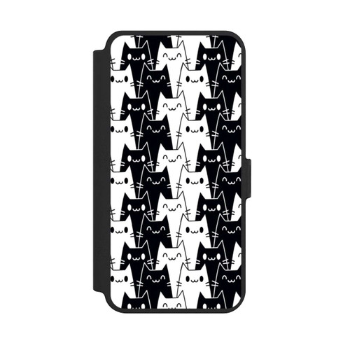 Samsung Galaxy S25+  NIVOflip Katzentapete Schwarz Weiß