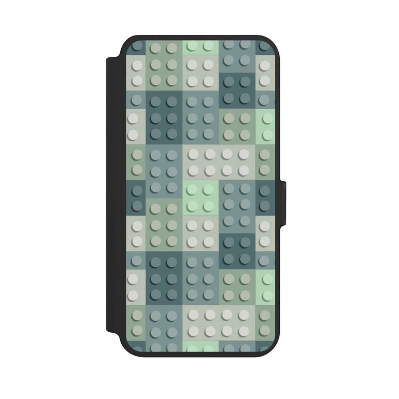 Galaxy S25 + NIVOflip Grünes Blockmuster