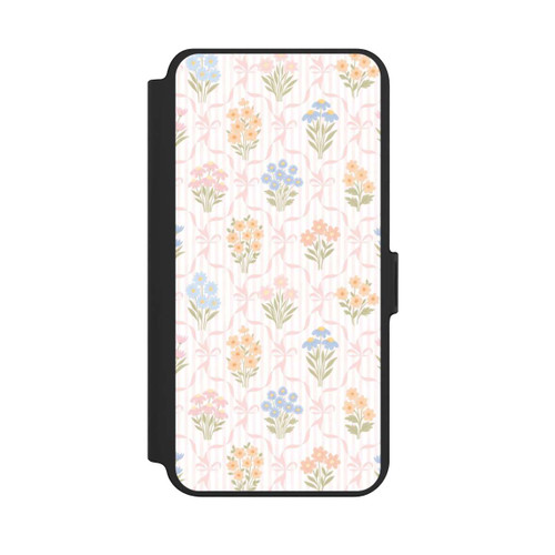 Samsung Galaxy S25+  NIVOflip Vintage Frühlingsblumenstrauß im Cottagecore Stil