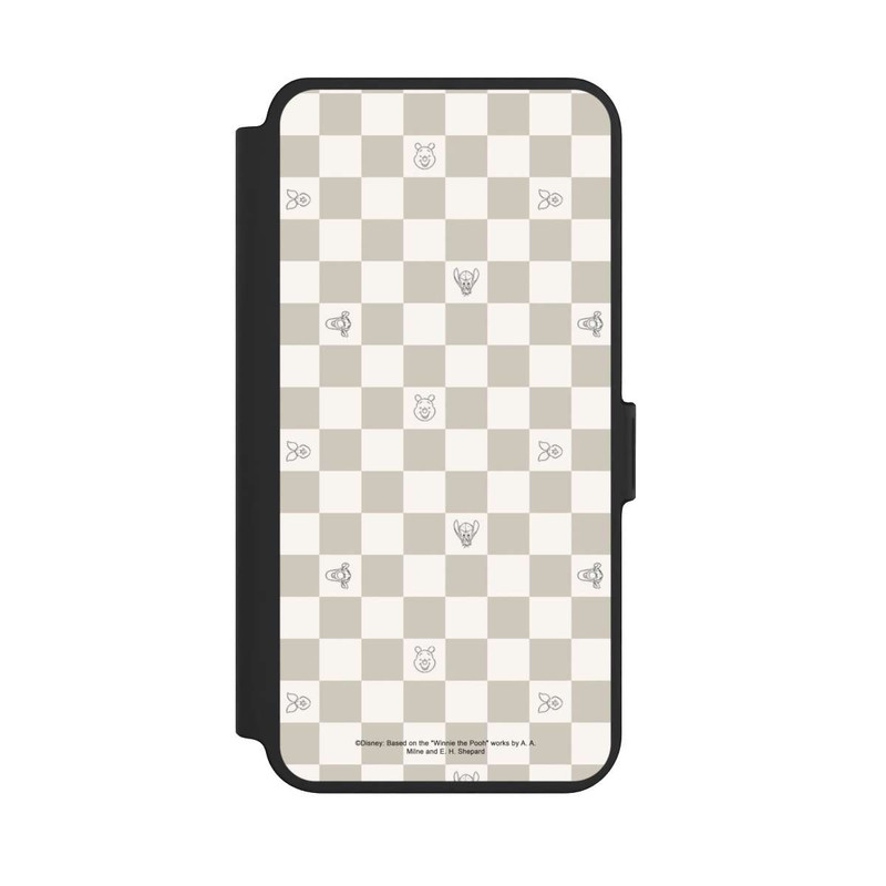 Galaxy S25 + NIVOflip Winnie Puuh Kariert Beige