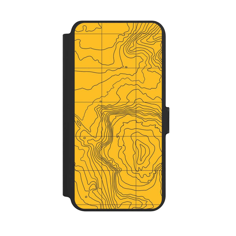 Galaxy S25 + NIVOflip Berg gelbe Linien