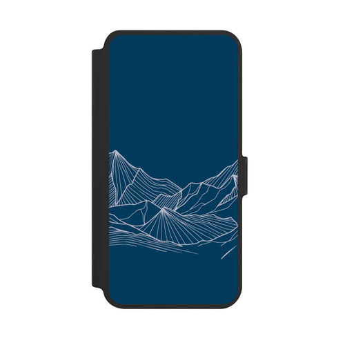 Samsung Galaxy S25+  NIVOflip Blue Mountain Contour Lines
