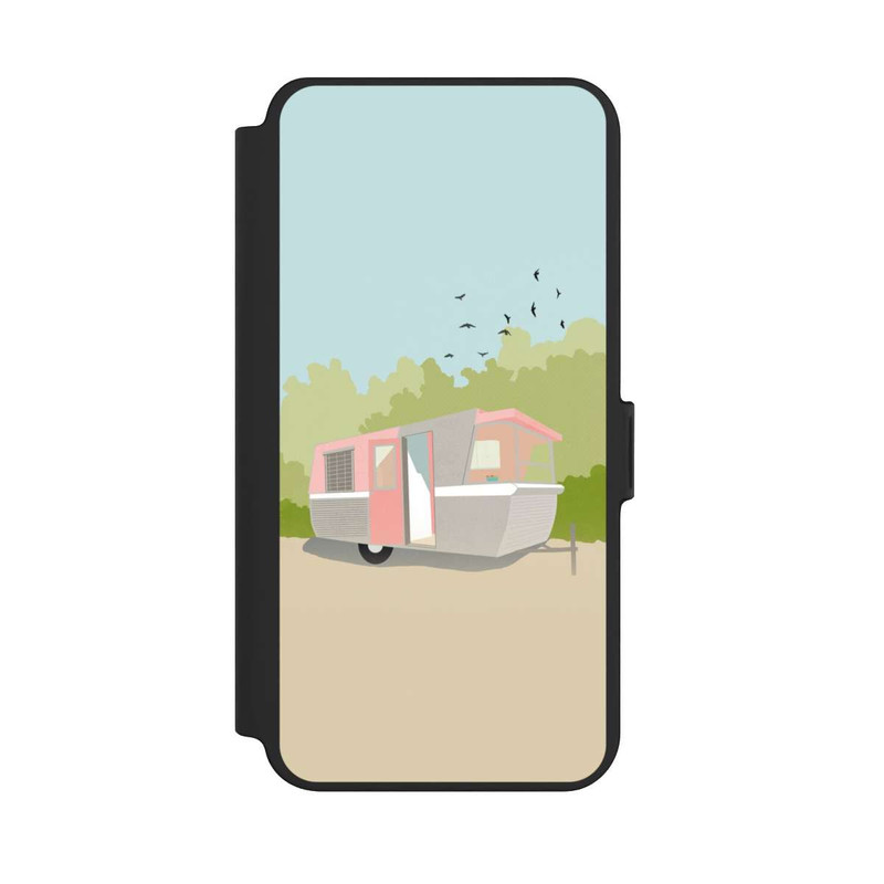 Galaxy S25 + NIVOflip Retro Glamping by Roberta Murray