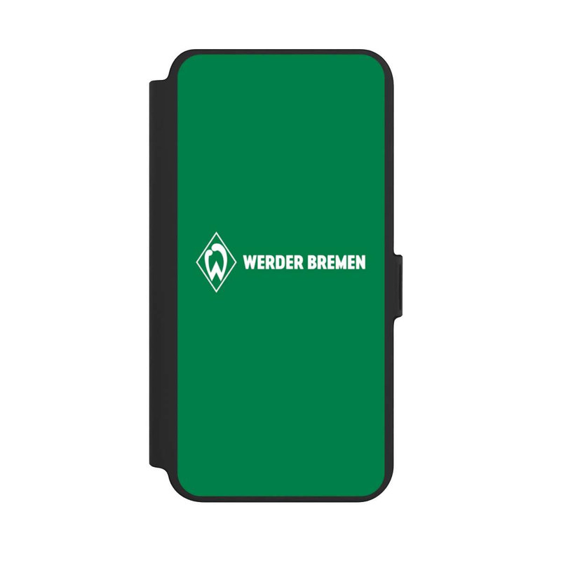Galaxy S25 + NIVOflip Werder Bremen Schriftzug Raute Grün