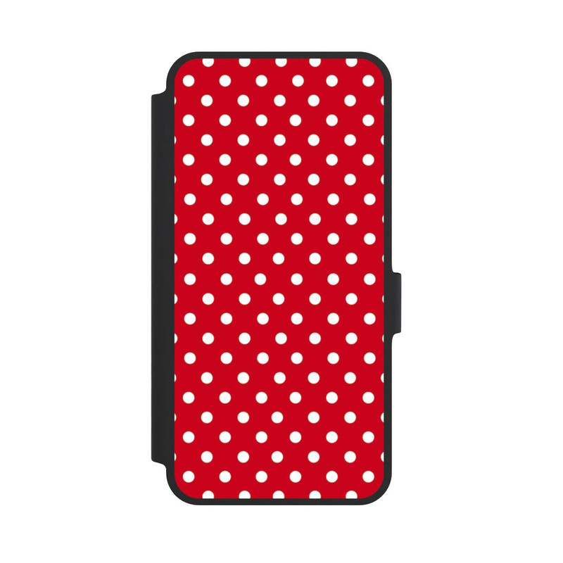 Galaxy A36 5G NIVOflip Polka Dots Dunkelrot und Weiß