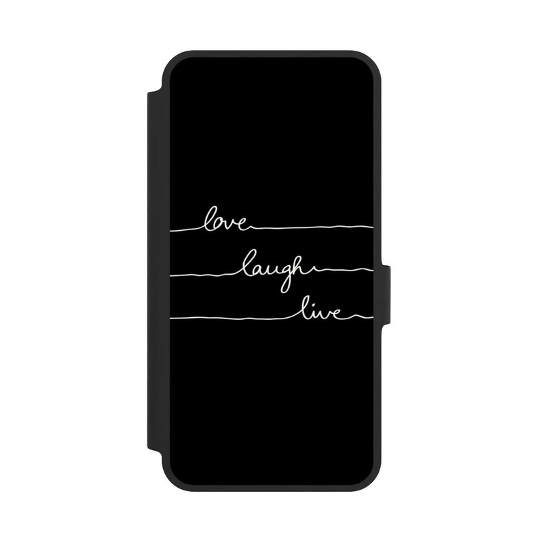 Galaxy A36 5G NIVOflip Love Laugh Live weiß/schwarz