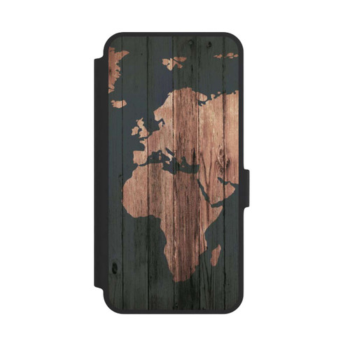 Samsung Galaxy A36 5G NIVOflip Wooden World Map