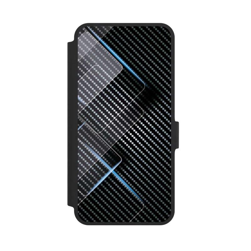 Galaxy A36 5G NIVOflip Lignes Bleues Carbones