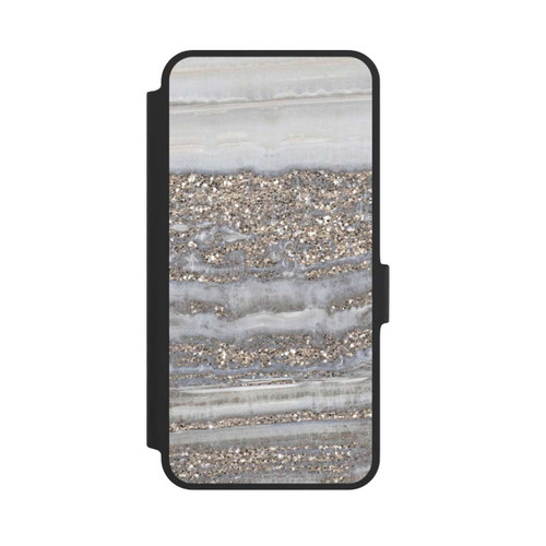 Samsung Galaxy A36 5G NIVOflip Weißer Glitzer Marmor Look