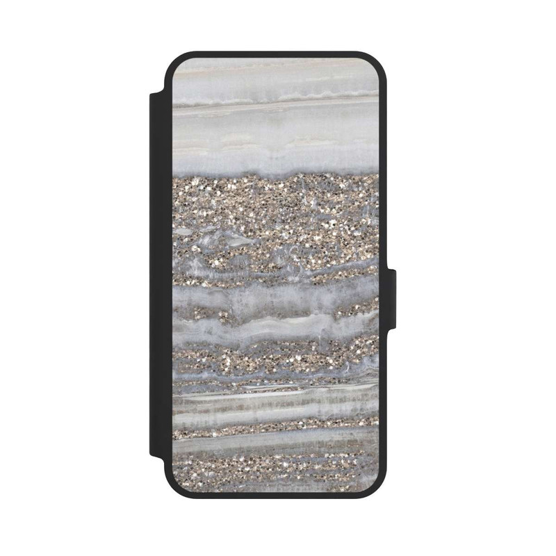 Galaxy A36 5G NIVOflip Weißer Glitzer Marmor Look