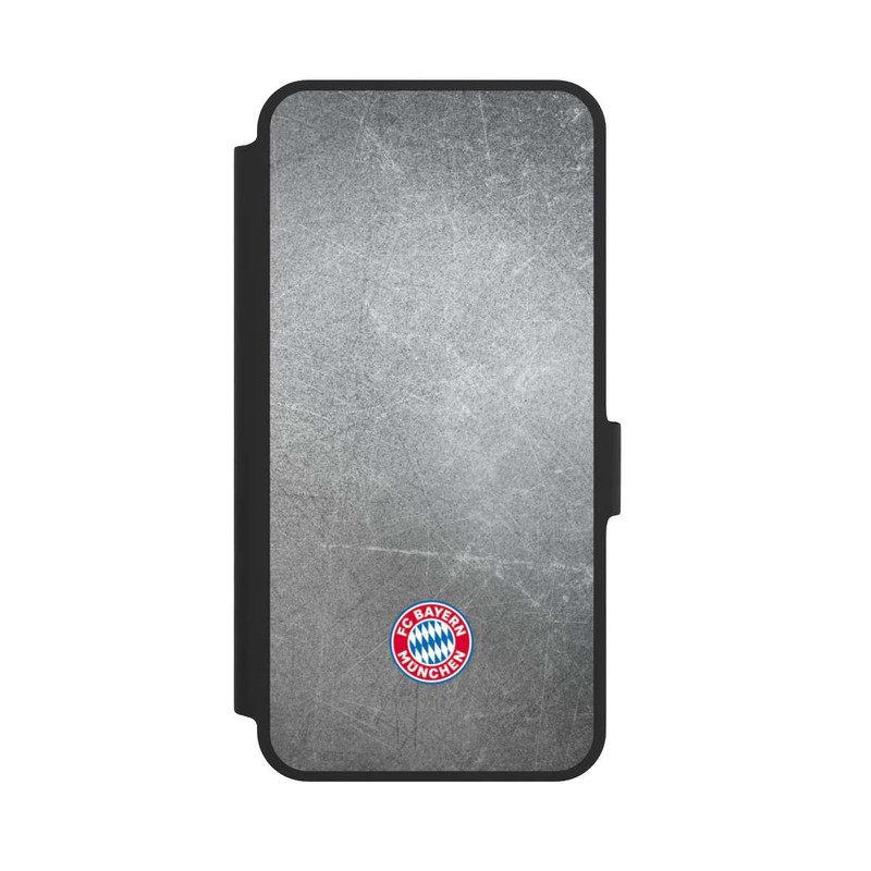 Galaxy A36 5G NIVOflip Klassisches FCB Logo Klein - Bunt auf Metalllook