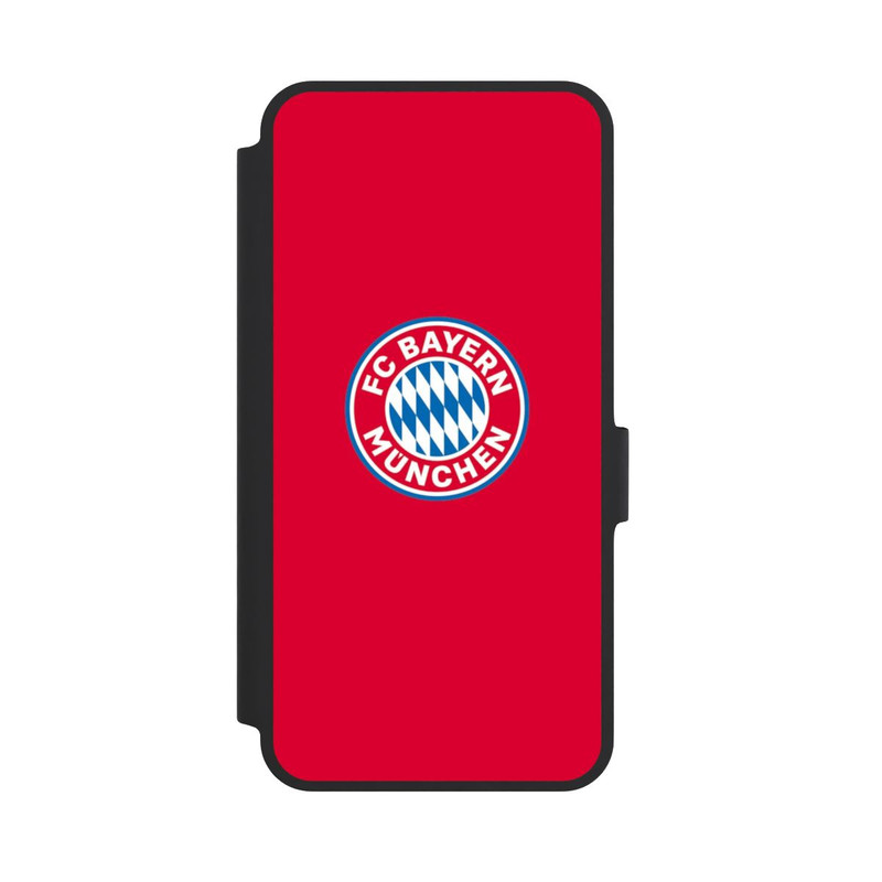 Galaxy A36 5G NIVOflip FCB Logo sur fond rouge