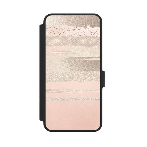 Samsung Galaxy A36 5G NIVOflip Glitzerschichten (Rosé/Silver) Glitterlook