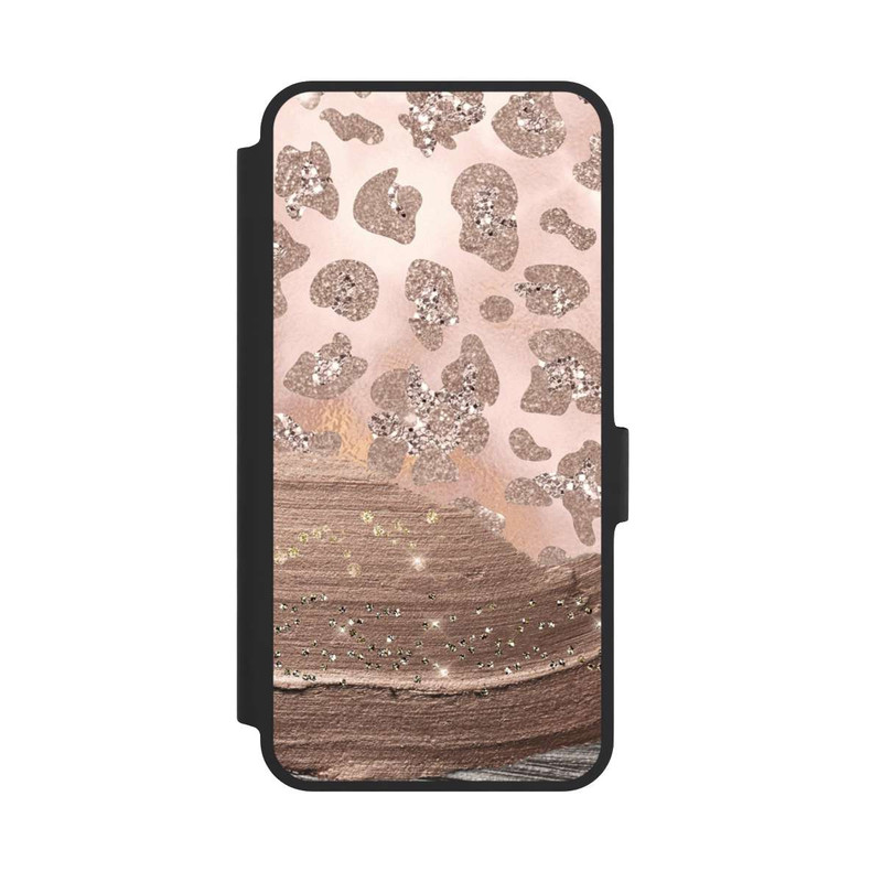 Galaxy A36 5G NIVOflip Silver Leopard Glitterlook