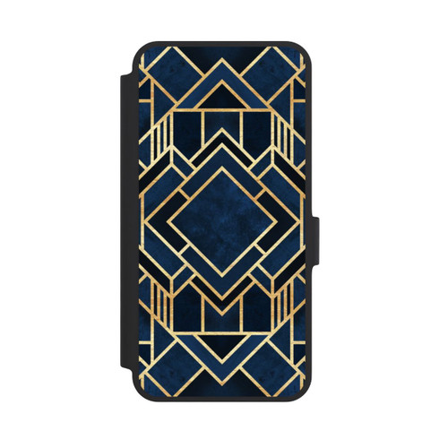 Samsung Galaxy A36 5G NIVOflip Impression Art Déco Bleu Or