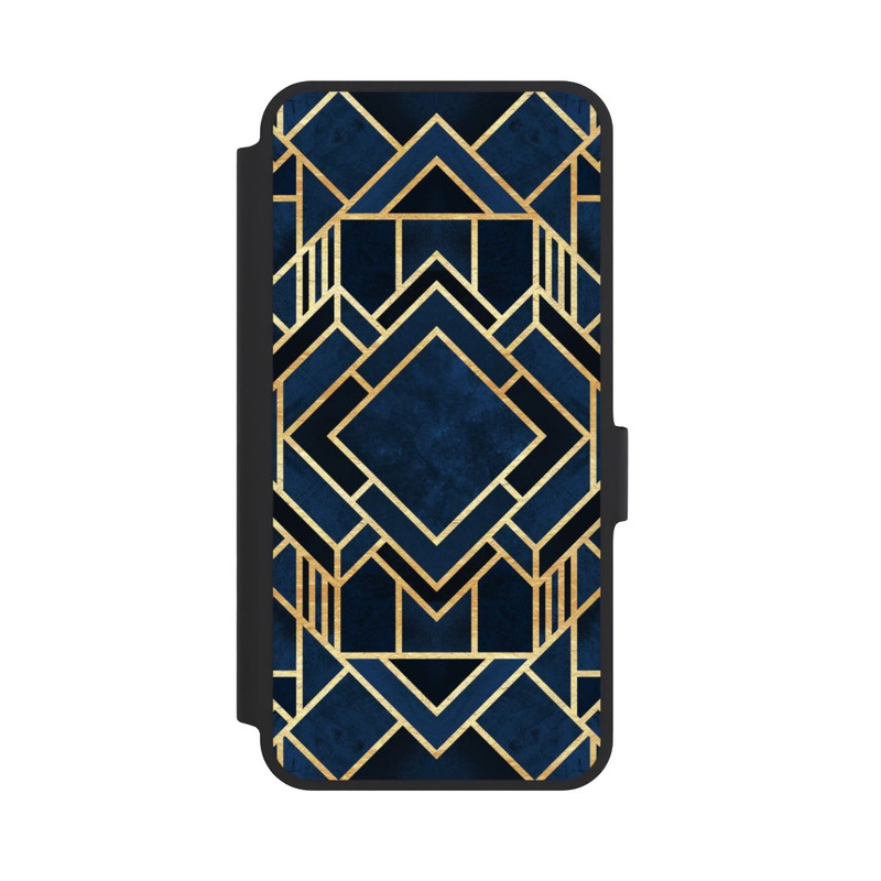Galaxy A36 5G NIVOflip Impression Art Déco Bleu Or