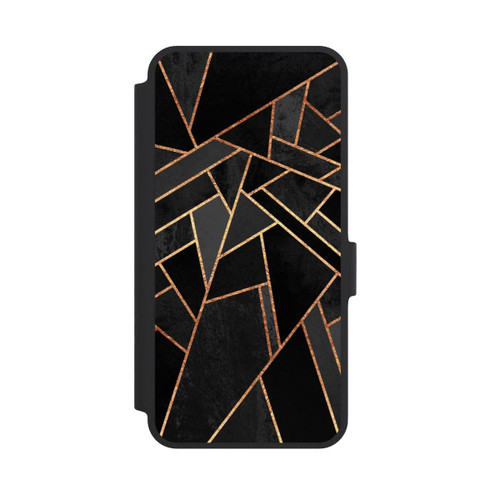 Samsung Galaxy A36 5G NIVOflip Schwarze Nacht Gold Druck