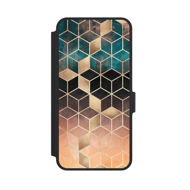 Galaxy A36 5G NIVOflip Cubes de rêve imprimé doré