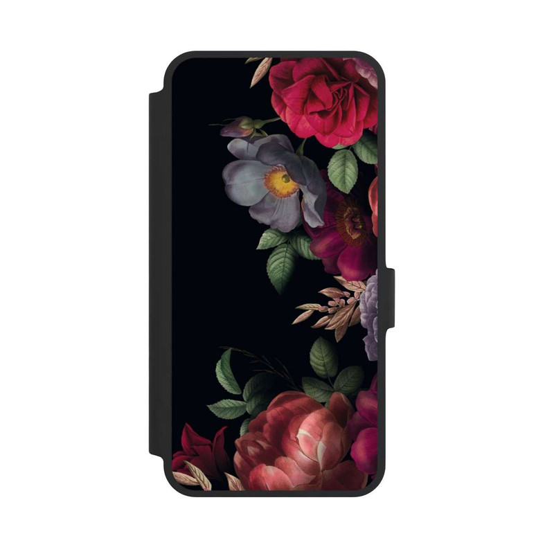 Galaxy A36 5G NIVOflip Blumen Auf Schwarz