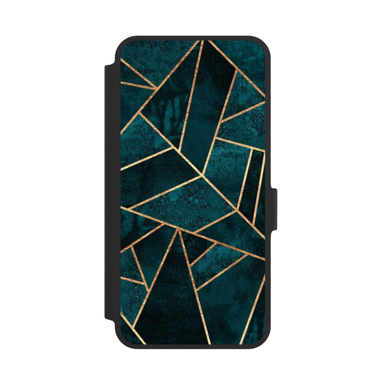 Galaxy A36 5G NIVOflip Tief Blaugrün Stein Gold Druck