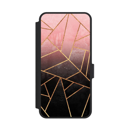 Samsung Galaxy A36 5G NIVOflip Pink And Black Stone Gold Print