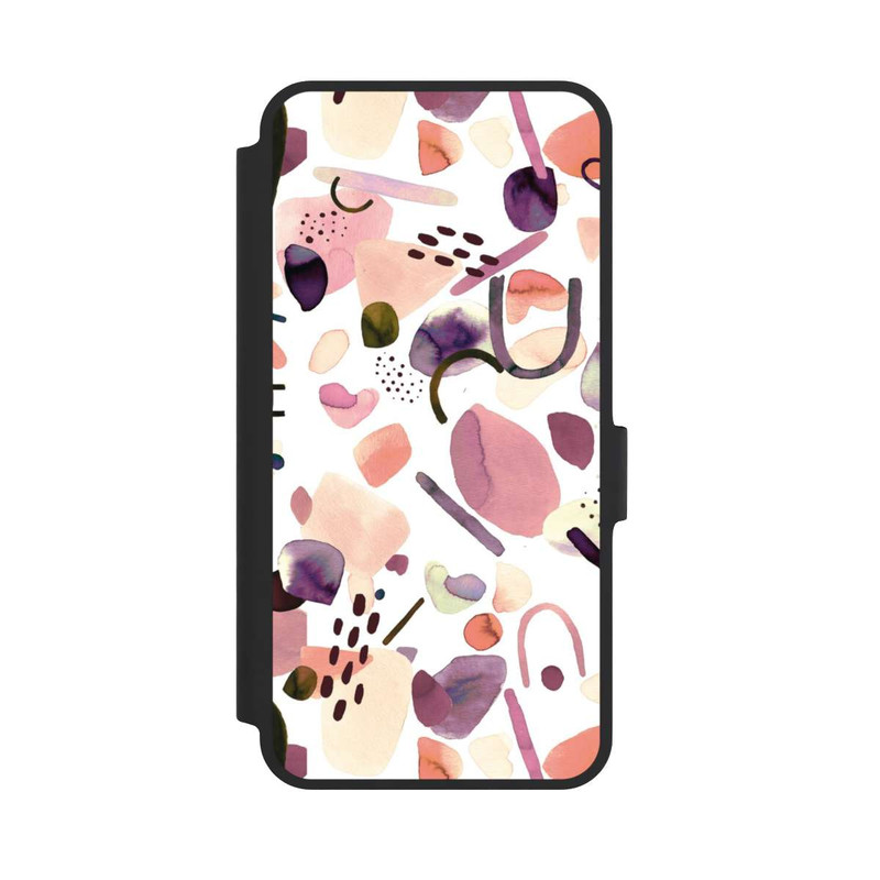 Galaxy A36 5G NIVOflip Abstrakte Formen aquarell lila