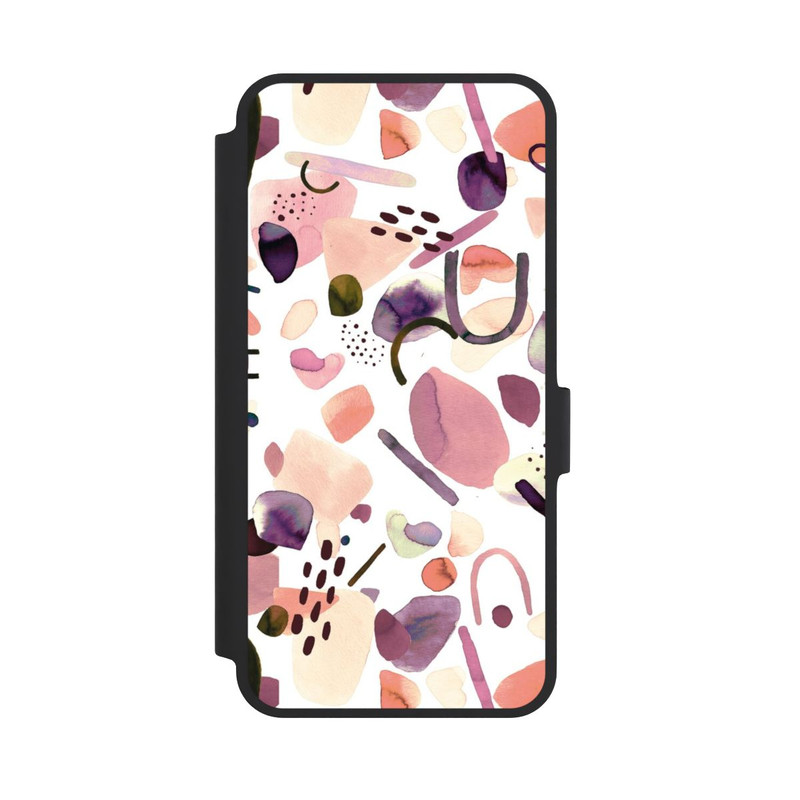 Galaxy A36 5G NIVOflip Abstrakte Formen aquarell lila