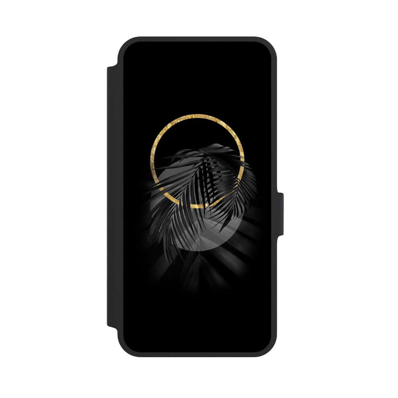 Galaxy A36 5G NIVOflip tropische Blätter schwarz
