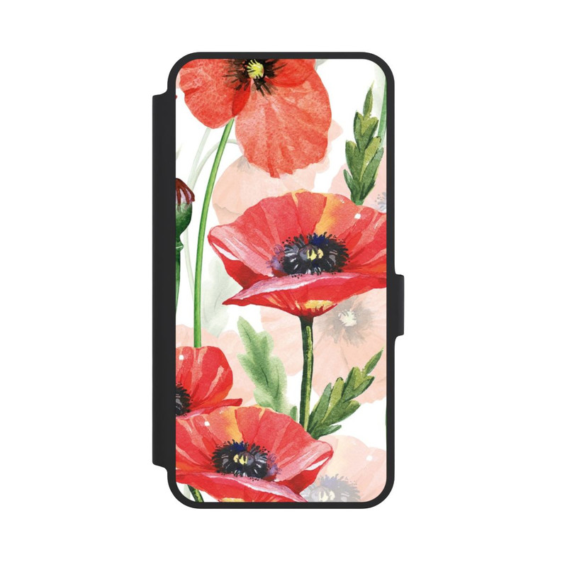 Galaxy A36 5G NIVOflip Wasserfarbe Mohnblumen