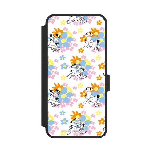 Samsung Galaxy A36 5G NIVOflip Idéfix sur fleurs colorées