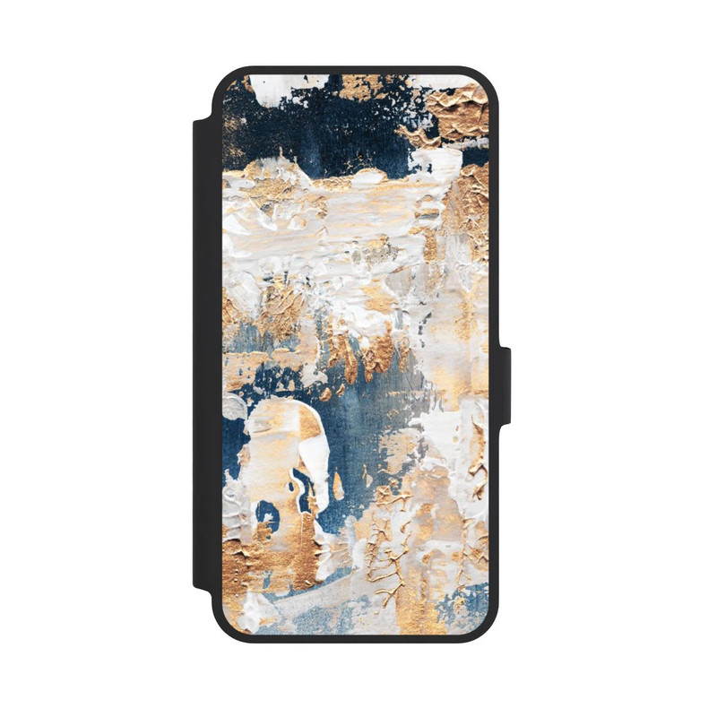 Galaxy A36 5G NIVOflip Abstraktion Blau und Gold