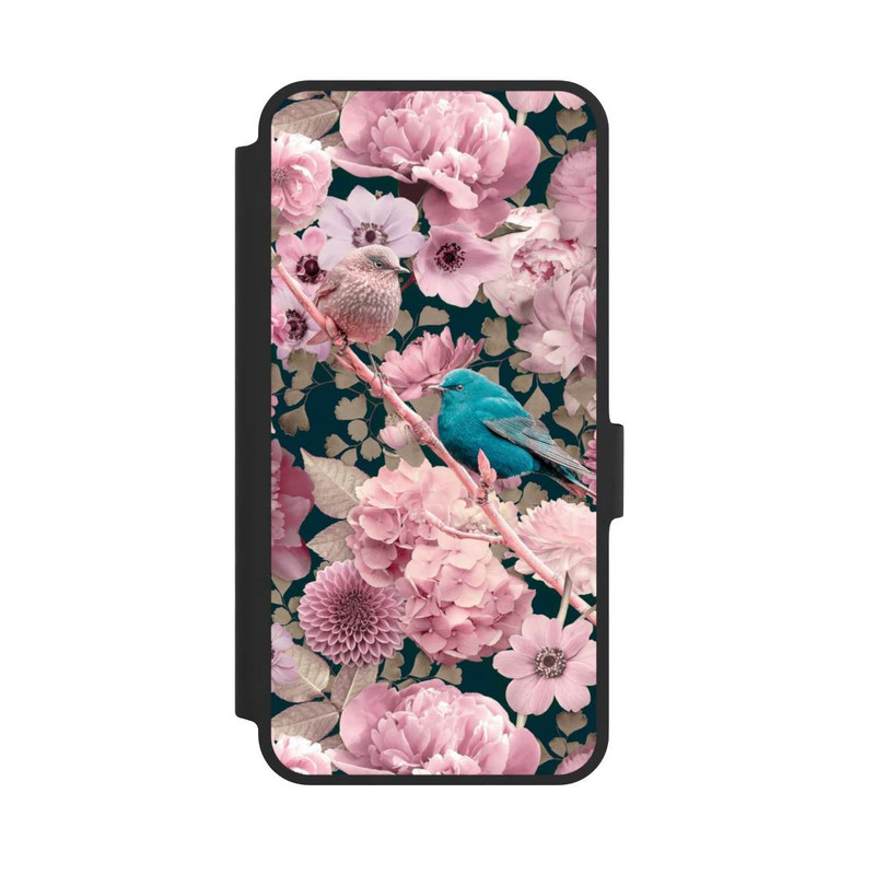 Galaxy A36 5G NIVOflip Spatzen im rosa Blumenmuster