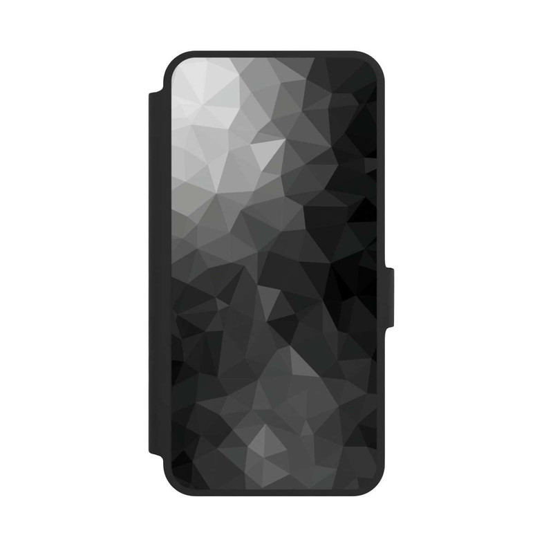 Galaxy A36 5G NIVOflip Polygonales Mosaik Schwarz/Weiß