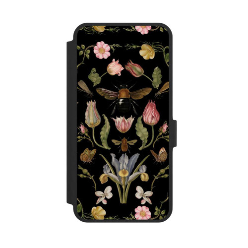 Samsung Galaxy A36 5G NIVOflip Wildblumen und Biene Schwarz