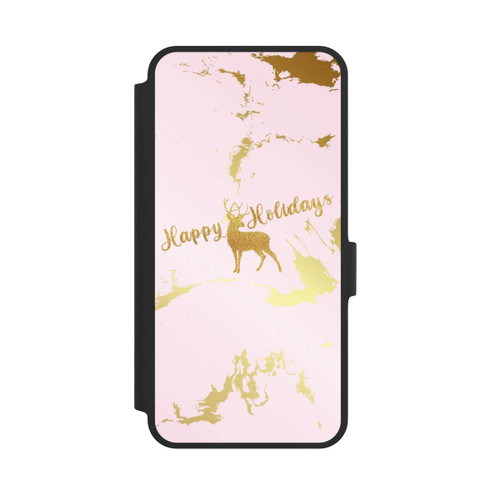 Samsung Galaxy A36 5G NIVOflip Happy Holidays Reindeer Gold
