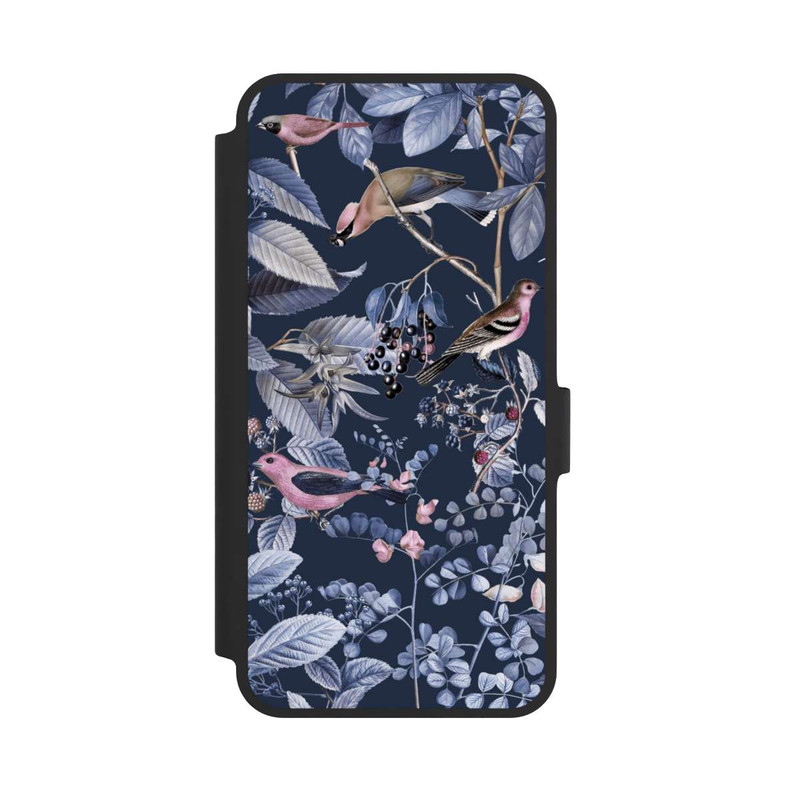Galaxy A36 5G NIVOflip Vögel und Beeren blau