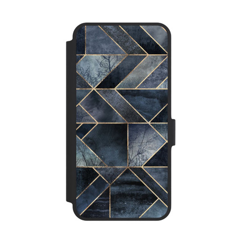 Samsung Galaxy A36 5G NIVOflip Nature Abstraite Bleu Foncé