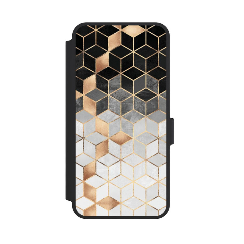 Galaxy A36 5G NIVOflip Cubes Sombres & Dorés
