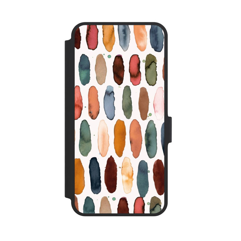 Galaxy A36 5G NIVOflip Aquarellstriche aus mineralischem Terrakotta